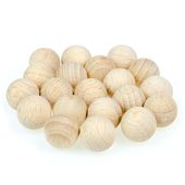 Drewniane korale kulki 10mm SUROWE BEZ OTWORU 20sz