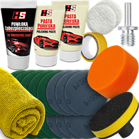 DO POLEROWANIA LAMP REFLEKTORÓW PASTA POWŁOKA GĄBKI KRĄŻKI ŚCIERNE ŚCIERKA