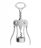 KORKOCIĄG DO WINA AMBITION SILKY SREBRNY 19 CM