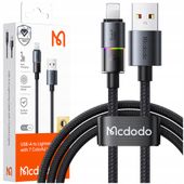 mcdodo kabel usb szybkie ładowanie do iphone lightning 3a 36w 1m led
