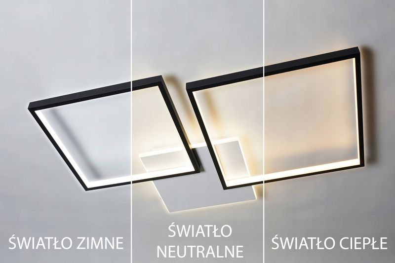 Lampa HELSINKI II sufit kwadrat żyrandol Smart Home LED Tuya Wobako zdjęcie 13