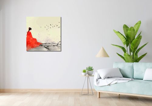 Obraz 70x70cm Diva Na Gałęzi na Arena.pl