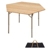 stół turystyczny king camp bamboo sześciokątny aluminium