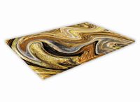 SZKLANA DESKA KUCHENNA 30x20 42a Płynne złoto