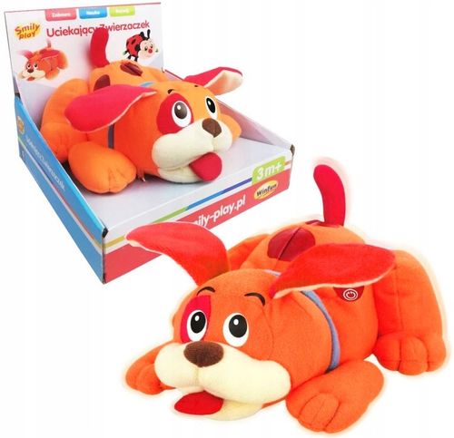 SMILY PLAY Piesek do raczkowania ucieka wibruje dźwięki melodyjki rusza się na Arena.pl