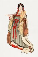 Plakat 61x91,5cm Benten (Goddess of Love), Hokusai Japoński Vintage do Salo