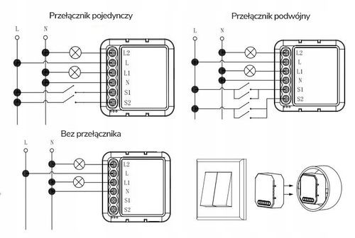 OXT Mini Ściemniacz 2 Obwody WiFi TUYA na Arena.pl