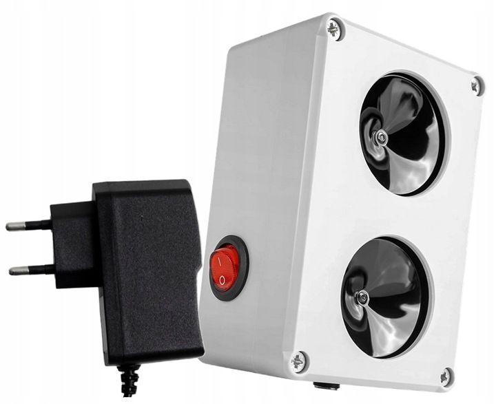 Podwójny odstraszacz na lisy kuny, hermetyczny 100%, mocny zmienny układ zdjęcie 9