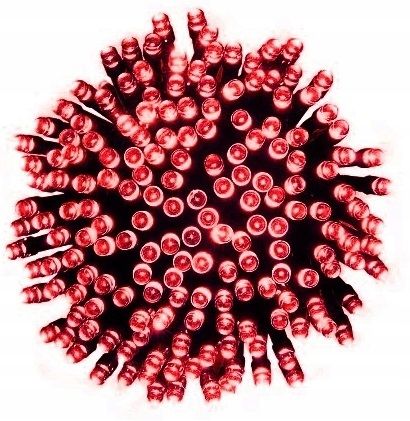 Lampki Choinkowe Świąteczne Czerwone 500 Led 40m Świąteczne Łańcuchy na Arena.pl