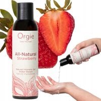 Żel do pocałunków na bazie wody, zapach truskawkowy, 150 ml.