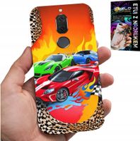 ETUI DO HUAWEI MATE 10 LITE - DLA DZIECI, SAMOCHODY WYŚCIGOWE + SZKŁO