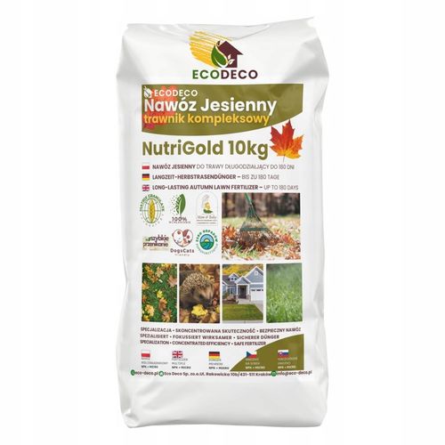 Nawóz Jesienny do Trawy trawnika 10 kg wieloskładnikowy granulowany na Arena.pl