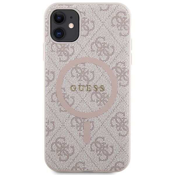 Etui Guess do iPhone 11, iPhone XR, Różowy, MagSafe zdjęcie 3