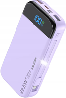 POWERBANK 30000 mAh 22,5W QC PD 2x USB USB-C Z WBUDOWANYM KABLEM USB C