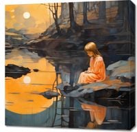 Obraz 70x70cm Zachwyt Nad Zmierzchem