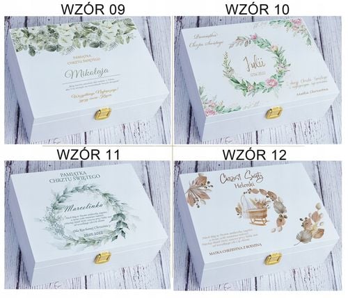 PUDEŁKO WSPOMNIEŃ PREZENT CHRZEST ROCZEK METRYCZKA na Arena.pl