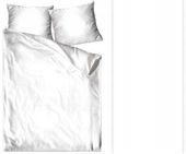 Pościel satyna bawełniana 200x220 Bielbaw biała