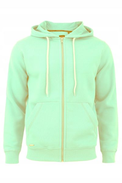 Bluza męska z kapturem seledynowa Ludwik Rozmiar - M zdjęcie 1