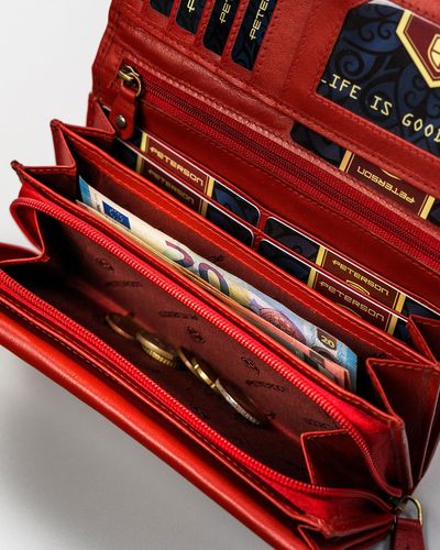 skórzany portfel damski na karty - peterson na Arena.pl