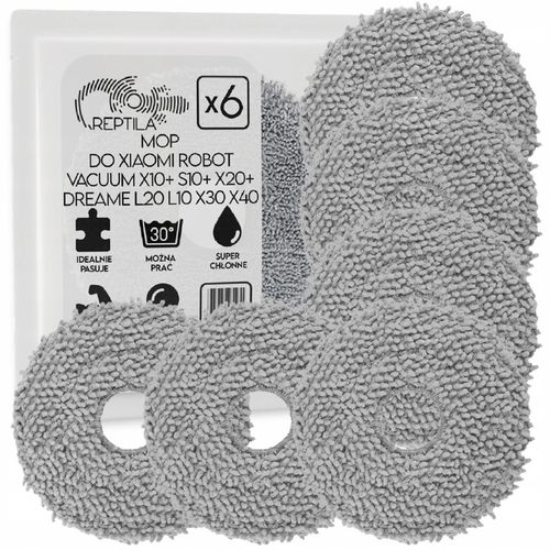 6x Ściereczki MOP DO XIAOMI X10+ X20+ S10+ DREAME L10 L20 L40 X40 na Arena.pl