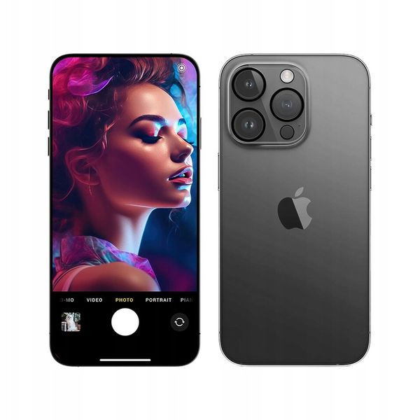 Szkło 9H na aparat do iPhone 15 Pro / 15 Pro Max - 3mk Lens Pro Full Cover zdjęcie 5