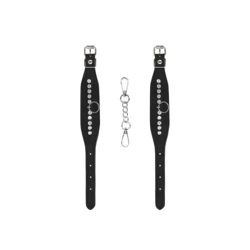 ouch! by shots diamentowe mankiety na nadgarstki, regulowane, czarne na Arena.pl