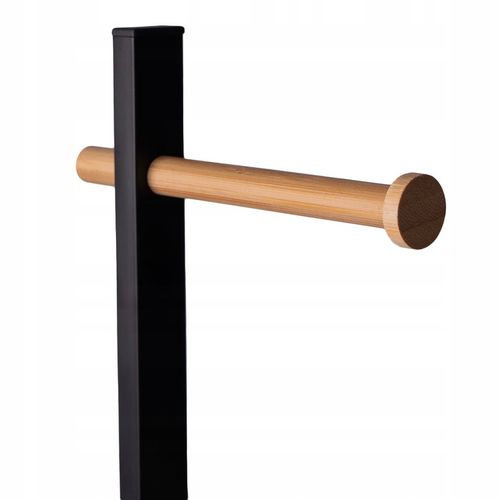 Stojak uchwyt na papier toaletowy do WC toalety czarny bambus na 3 rolki na Arena.pl