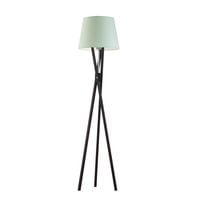 Drewniana lampa stojąca dla dzieci ANDORA z fikuśnym kloszem