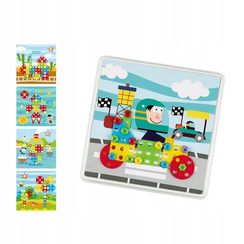 GRA UKŁADANKA MOTORYCZNA ŚRUBKOWY TRENING MAŁEJ RĄCZKI ASKATO na Arena.pl