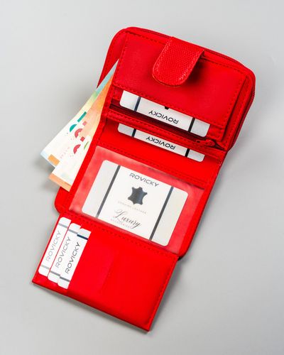 portfel damski pu a-030b-bl 8358 red na Arena.pl