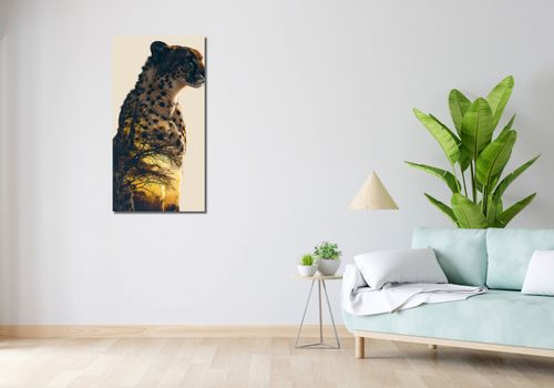 Obraz 50x100cm Gepard Duch Sawanny na Arena.pl