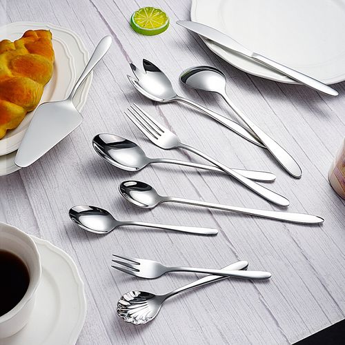 ZESTAW SZTUĆCE 72 elementów komplet SREBRNE 12 osób stal nierdzewna PUDEŁKO na Arena.pl