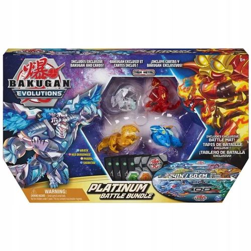BAKUGAN EVOLUTIONS ZESTAW PLATINUM FIGURKI + MATA na Arena.pl