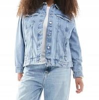 ONLY Curve - Jasnoniebieska kurtka jeansowa oversize XL