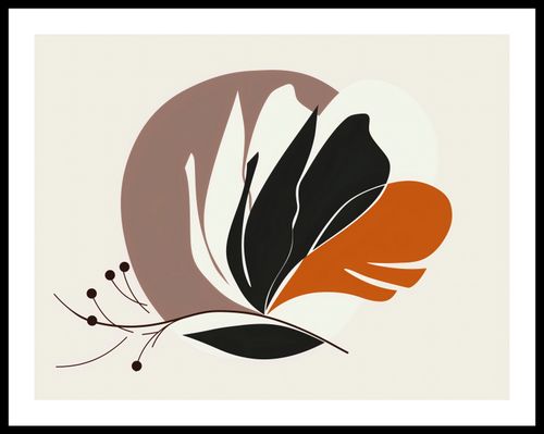 Plakat 65x50cm Elegancja Roślinna na Arena.pl