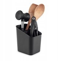 KADAX Ociekacz Na Sztućce Organizer Pojemnik Kuchenny Plastikowy Czarny