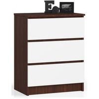 Komoda do sypialni, 3 szuflady, STILO, 60x40x77 cm, wenge | TYLETEGOTU