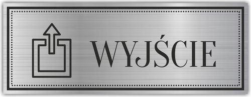 Tabliczka Grawerowana piktogram WEJŚCIE PRZEJŚCIE na Arena.pl
