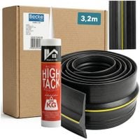 Uszczelka progowa gumowa do bramy garażowej z klejem 8cm x3,2 m