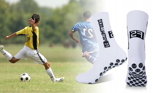 2x MIX SKARPETY PIŁKARSKIE ANTYPOŚLIZGOWE R. 39-46 CZARNE i BIAŁE PO na Arena.pl