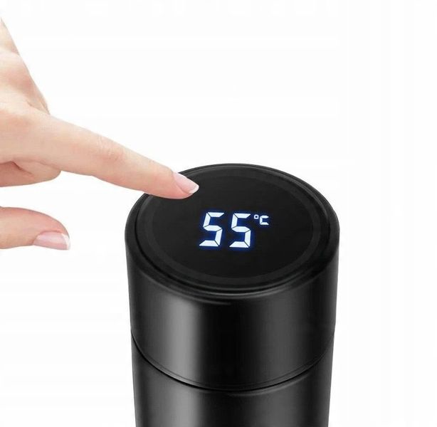 TERMOS KUBEK TERMICZNY SMART WYŚWIETLACZ LED TEMPERATURA 500ml Czarny zdjęcie 7