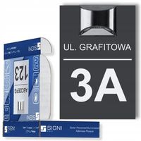 Tabliczka Adresowa SigniPro EcoLed Solarna CZUJNIK 30x20 Nowość