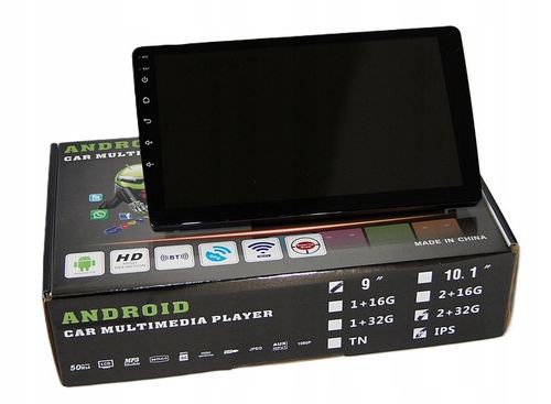 Radio dotykowe 9cali samochodowe 2/32gb USB GPS WiFi Bluetooth Android Auto na Arena.pl