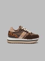 Damskie buty Blauer Brown Suede z kropkowanymi detalami, art. r.40