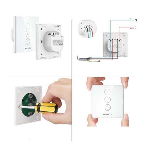 NIEKOMPLETNY Przełącznik rolet Maxcio WF-CS01 kompatybilny z Alexa 2 szt na Arena.pl