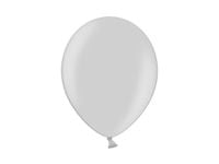Balony 30cm, metaliczne srebrne 25szt