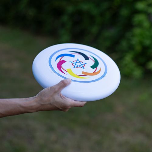 Dysk Do Frisbee Ultimate Latający Do Rzucania Df-02 Biały na Arena.pl