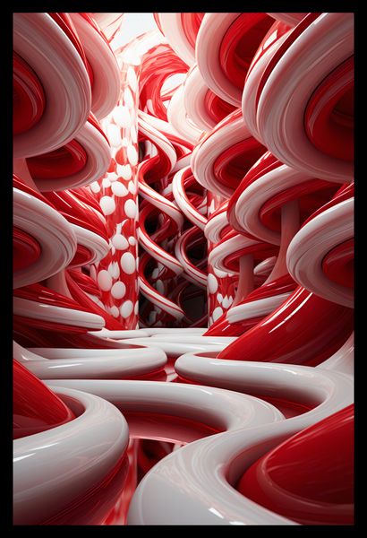 Plakat 30x45cm Czerwone Wiry zdjęcie 2