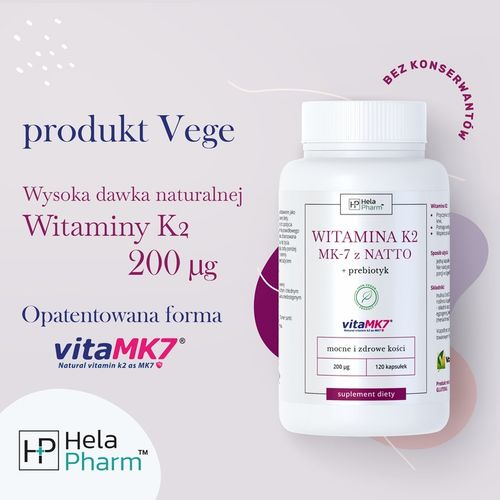 WITAMINA K2 vitaMK7 z NATTO 200µg KOŚCI 120 na Arena.pl