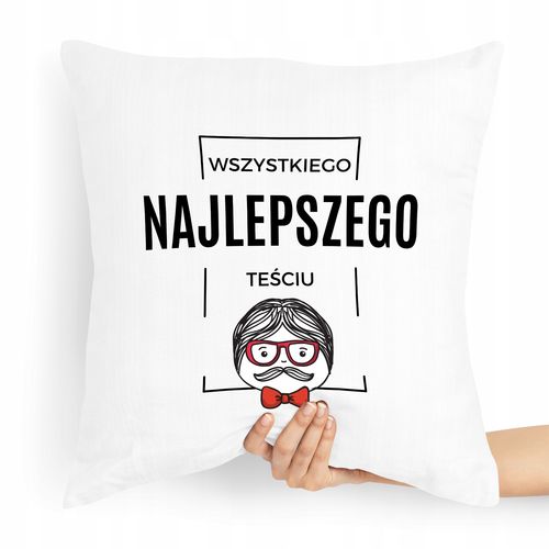 Poduszka Prezent Teścia Wszystkiego Najlepszego Z Nadrukiem Ze Zdjęciem na Arena.pl